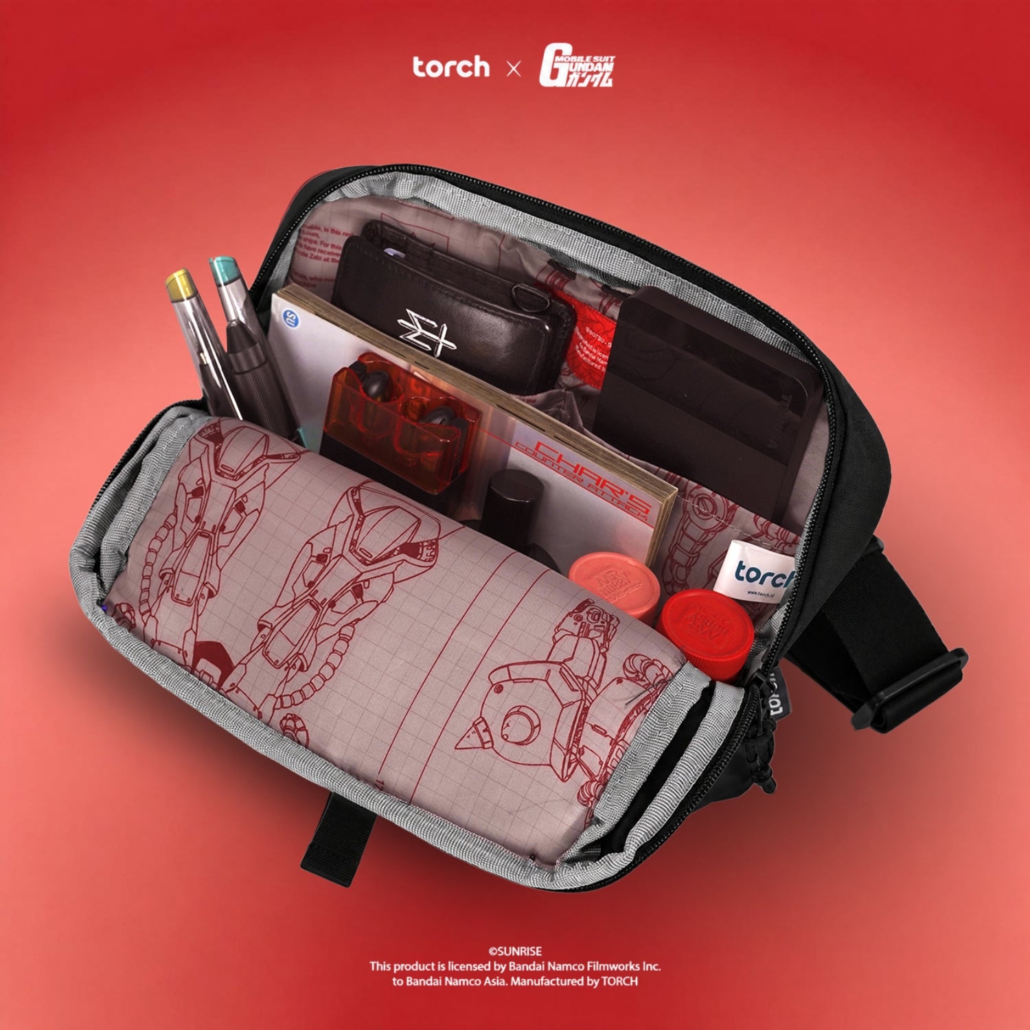 Zenith Sling Bag Zaku (Include Sticker Gundam)