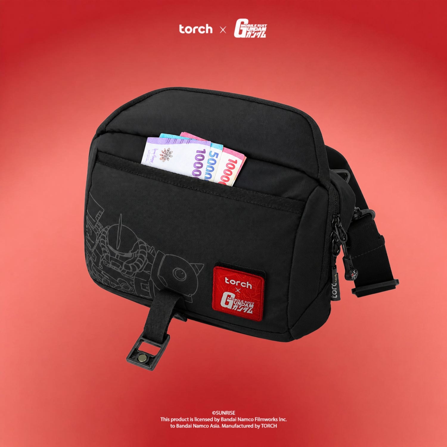 Zenith Sling Bag Zaku (Include Sticker Gundam)