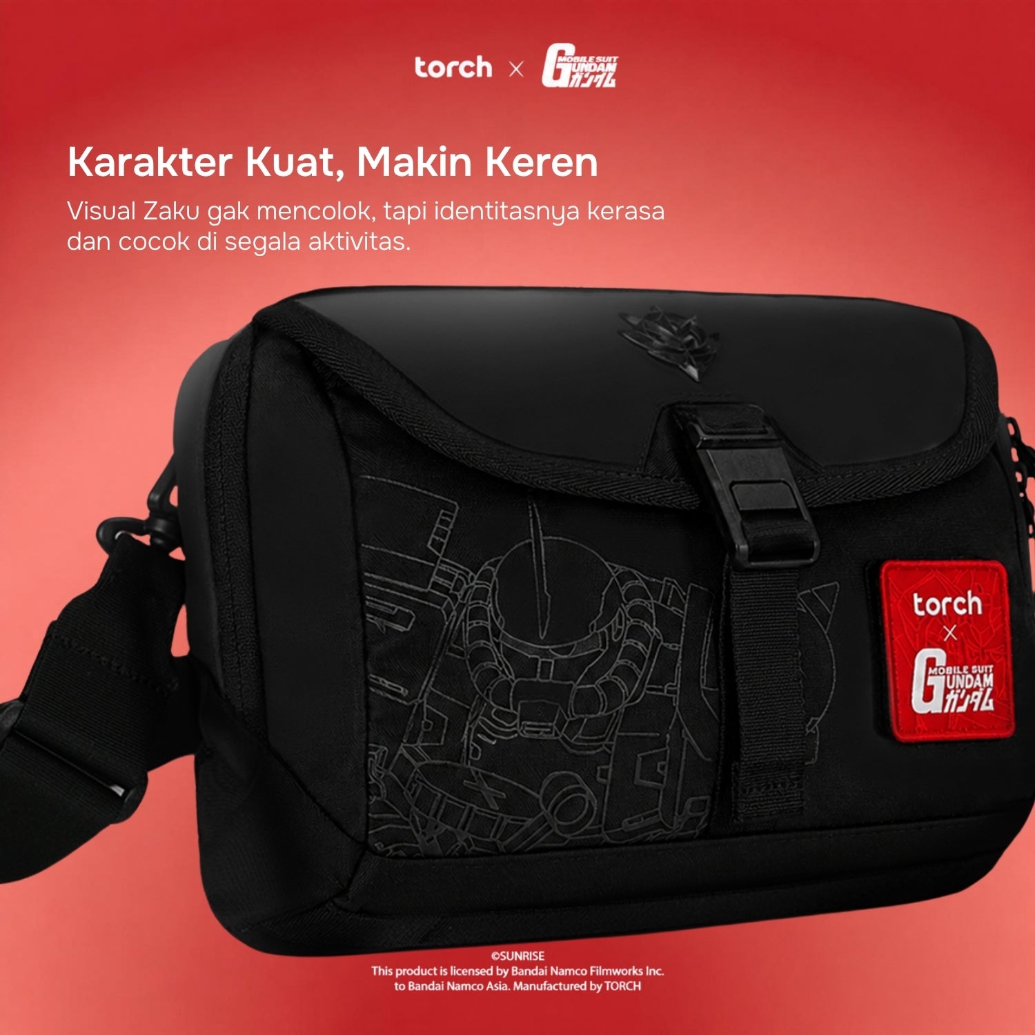 Zenith Sling Bag Zaku (Include Sticker Gundam)