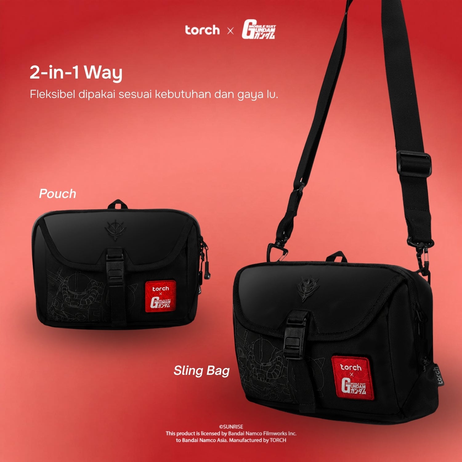 Zenith Sling Bag Zaku (Include Sticker Gundam)
