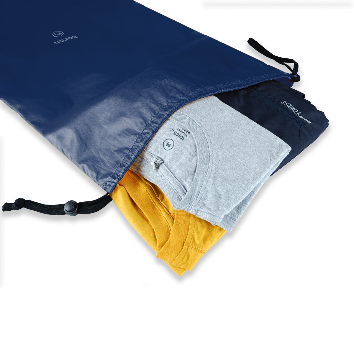 Paket Traveling - Dafi Cloth Pack L + Dafi Toiletries L Navy + Dafi Underwear Yellow  + Dafi Shoepack Yellow + Dafi Skincare Yellow + Dafi Drawstring L + Dafi Multipouch XL
