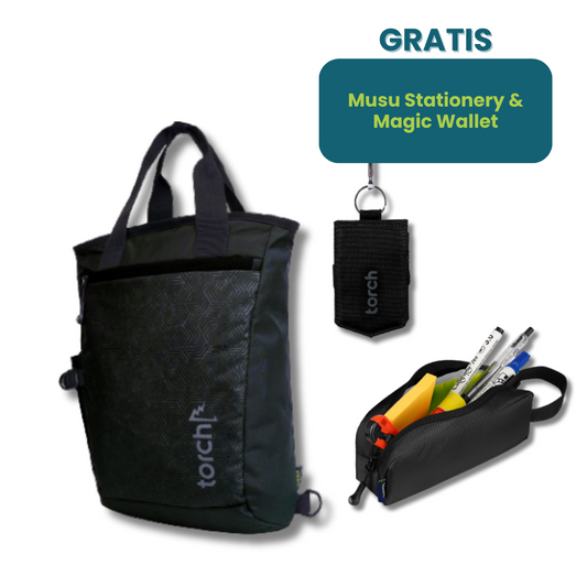 Paket Gratis - Gumi Tote Backpack Gratis Stationery & Magic Wallet