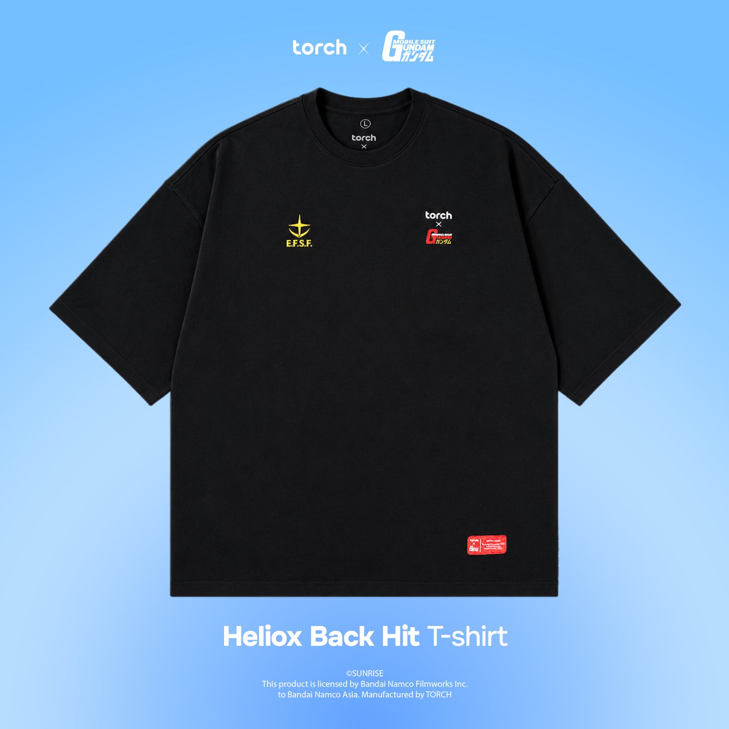 Heliox Back Hit T-Shirt (Include Sticker Gundam)