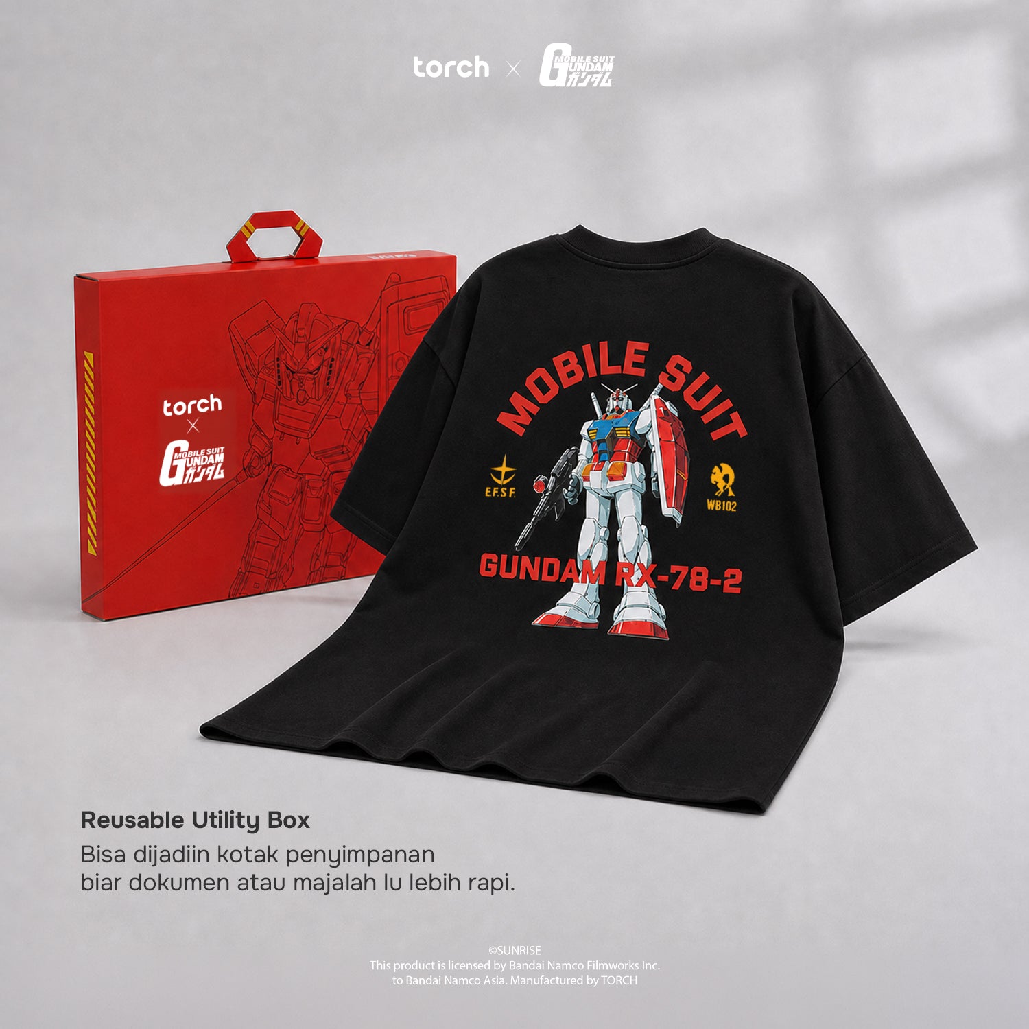 Heliox Back Hit T-Shirt (Include Sticker Gundam)