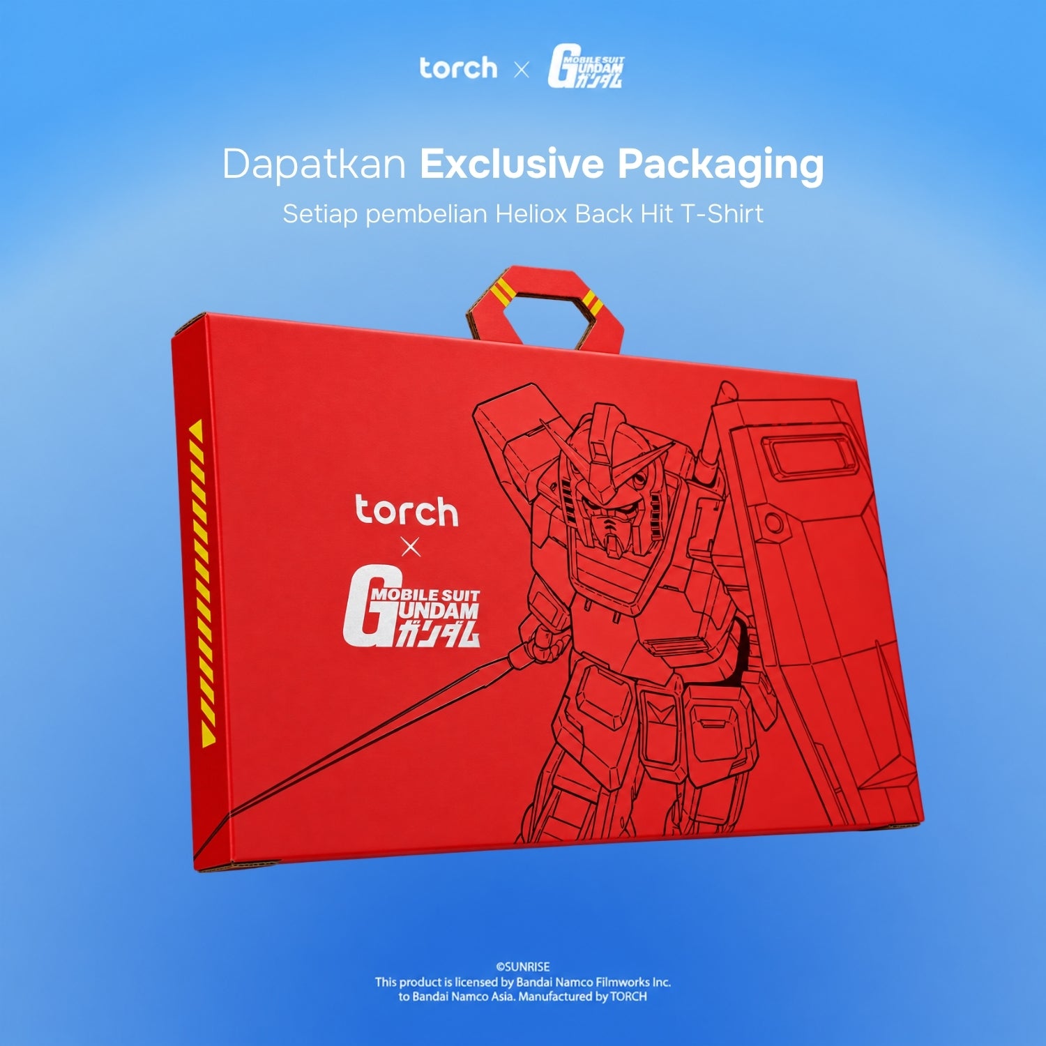 Heliox Back Hit T-Shirt (Include Sticker Gundam)