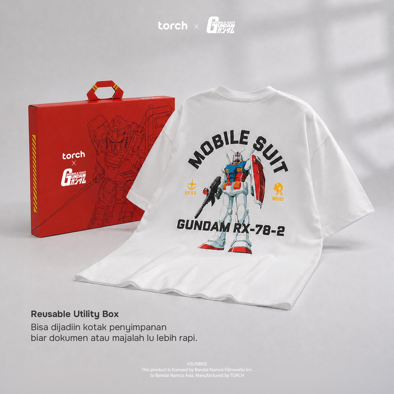 Heliox Back Hit T-Shirt (Include Sticker Gundam)
