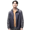 Packable Jacket Junha Big Size (2XL - 4XL) - Navy Grey