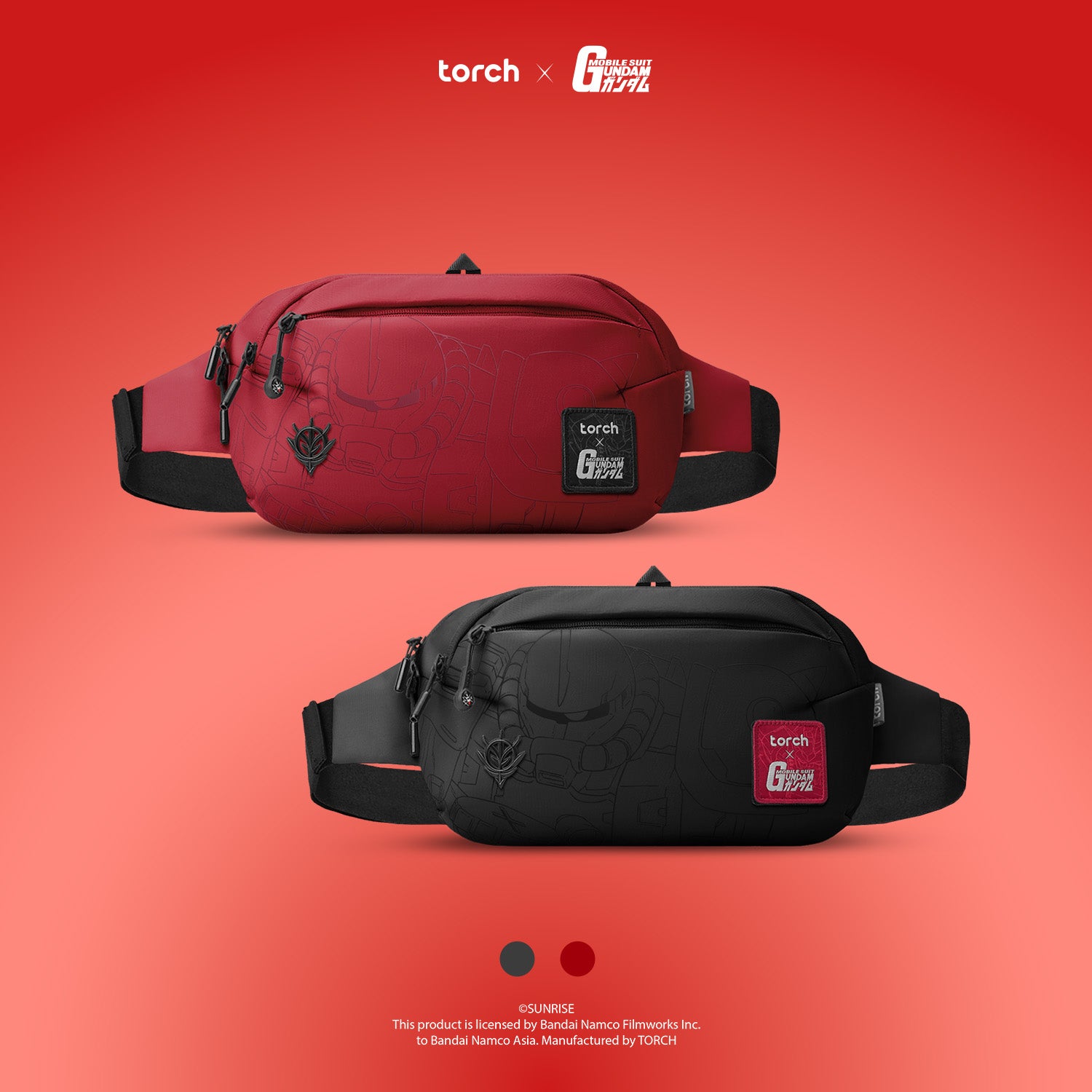 [PO] Kinetic Waist Bag (Include Sticker Gundam)