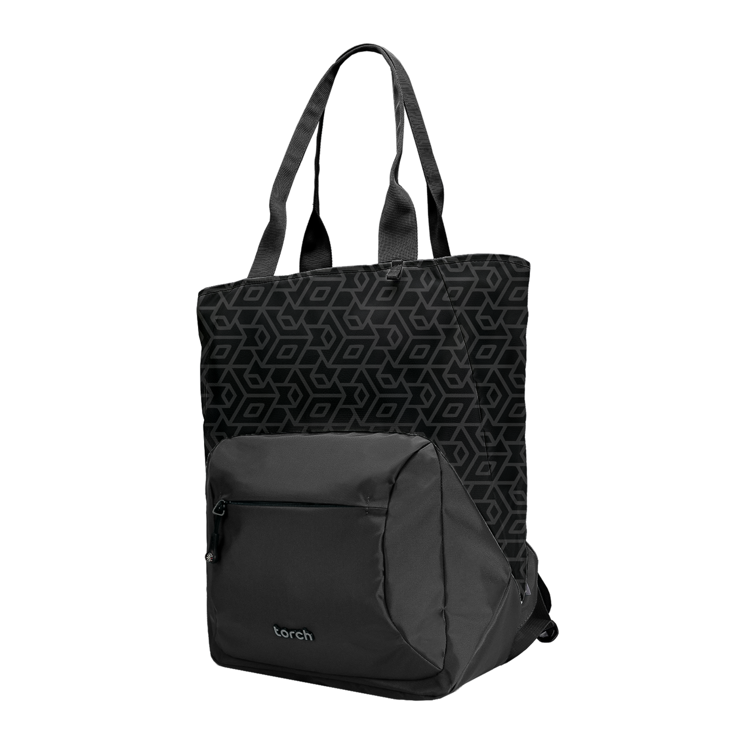 Nura Tote Backpack - Obsidian Grid
