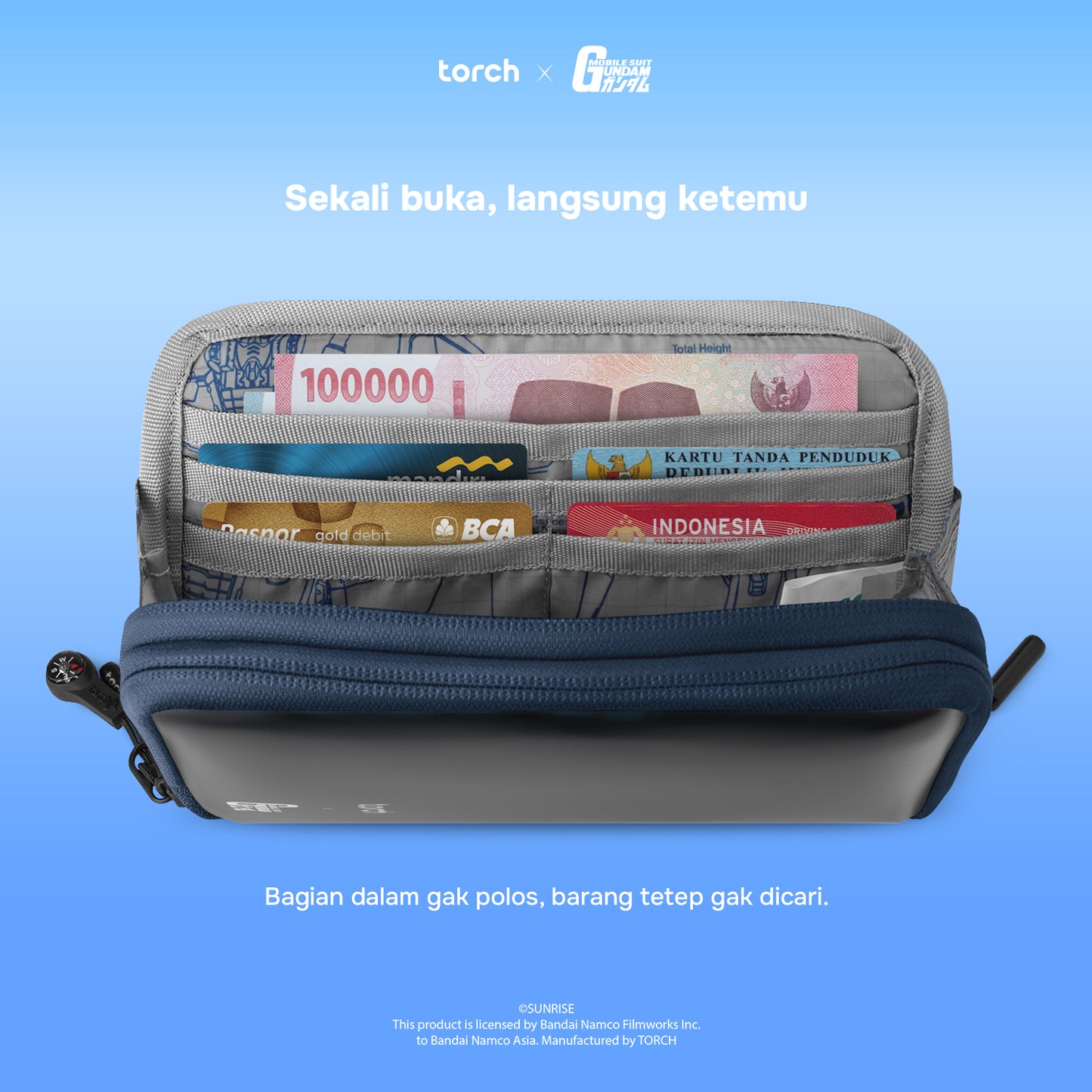 Orbital Gundam Neck Wallet (Include Sticker Gundam)