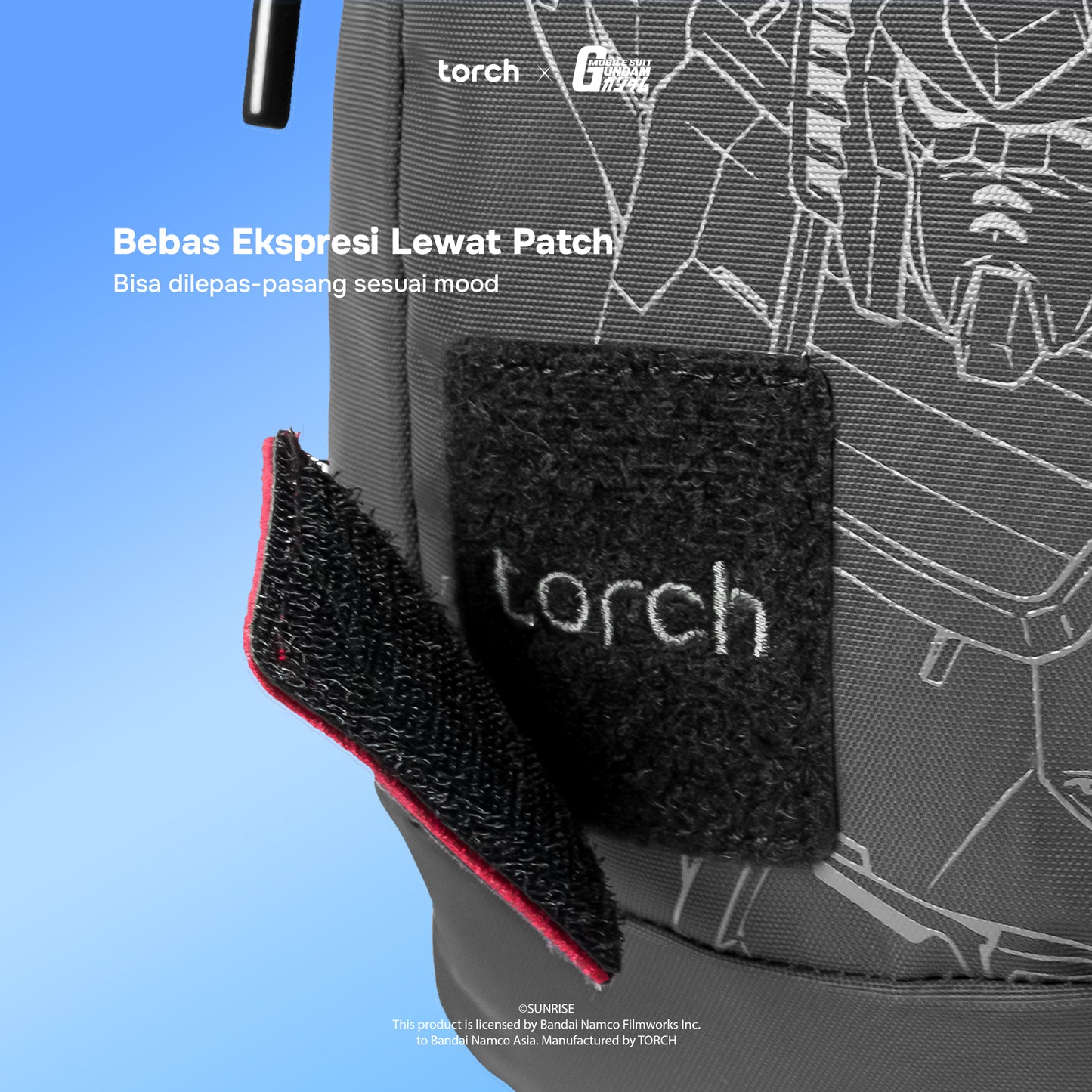 React Gundam Sling Bag (Include Sticker Gundam)