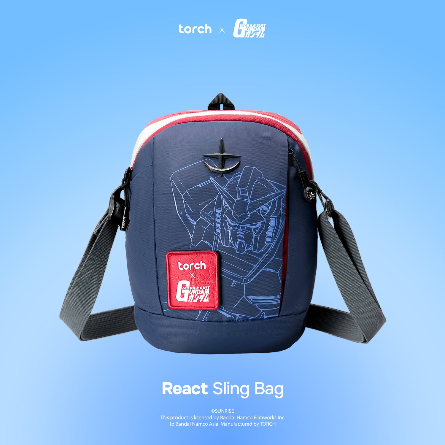 [PO] React Gundam Sling Bag (Include Sticker Gundam)
