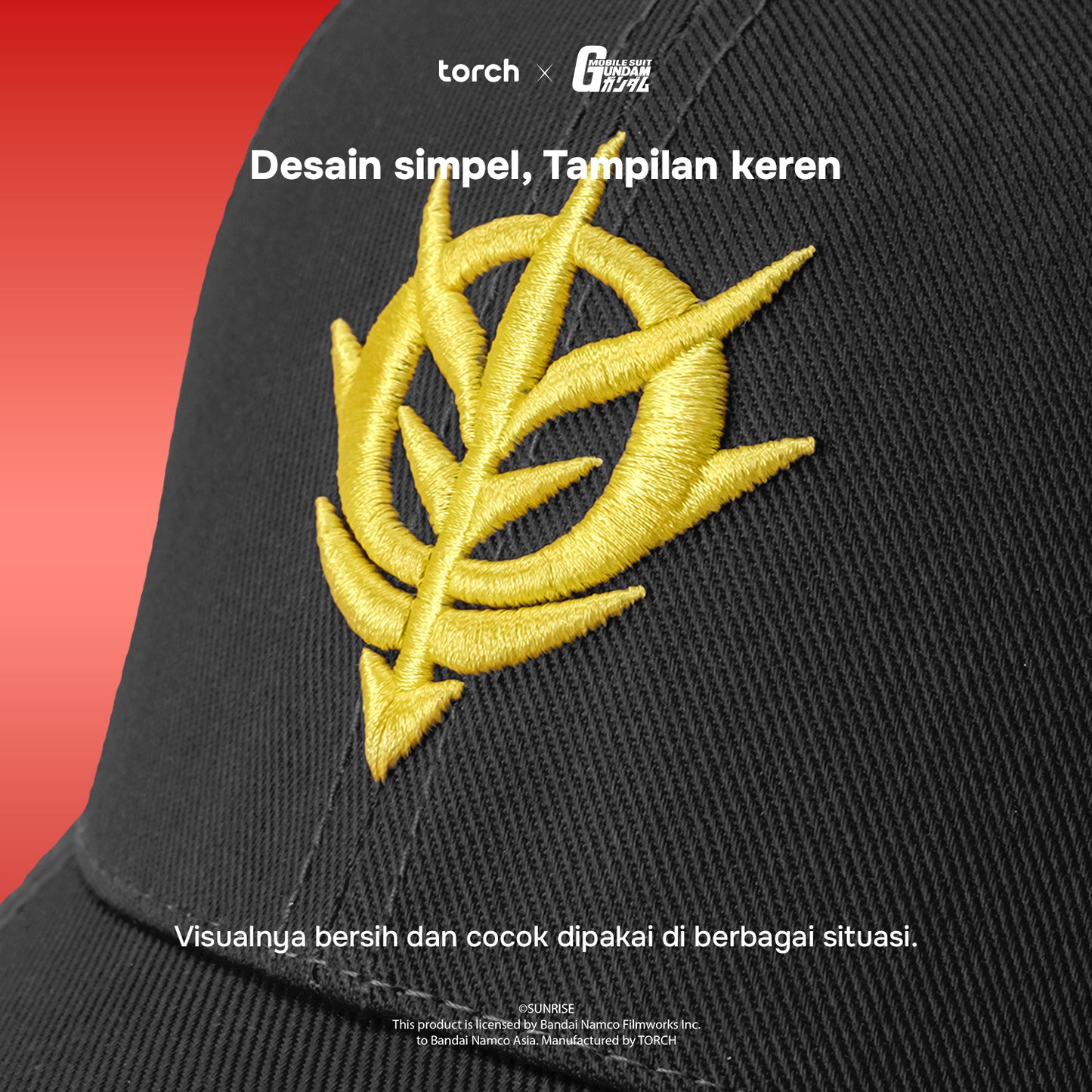 Regis Zeon Baseball Hat (Include Sticker Gundam)