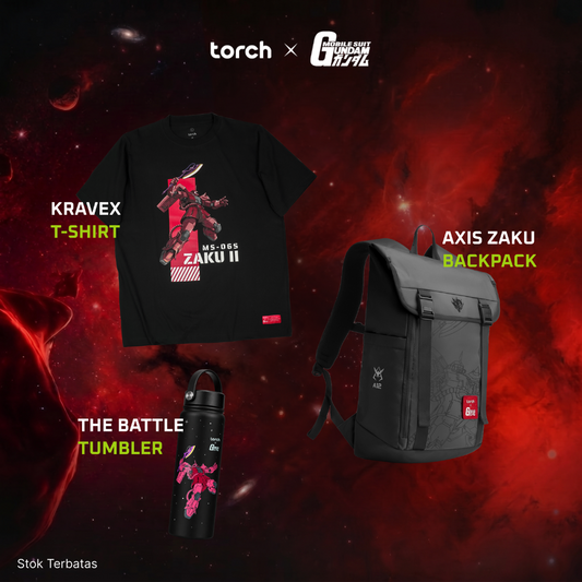(3 Items + Sticker) Zaku Essentials - Black Series