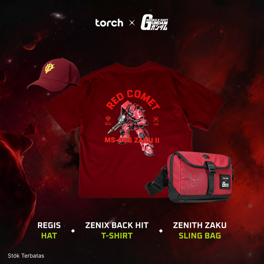 (3 Items + Sticker) Zaku Sling Bag Style Set