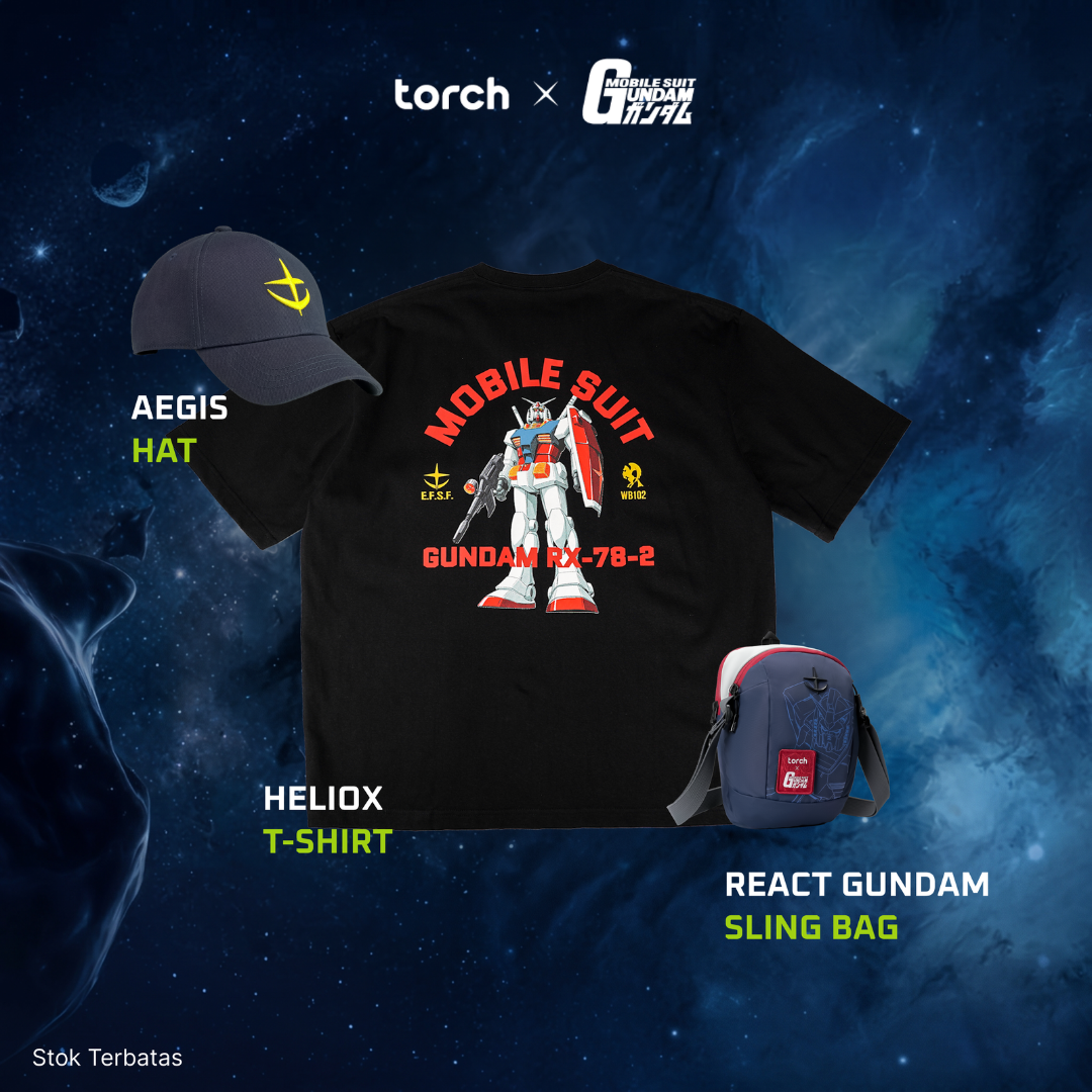 (3 Items + Sticker) Gundam Casual Set