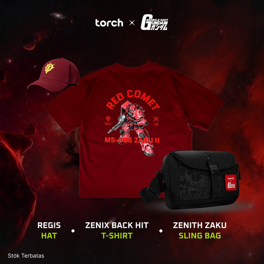 (3 Items + Sticker) Zaku Sling Bag Style Set