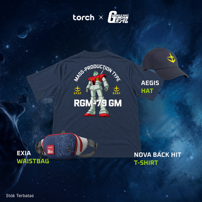 (3 Items + Sticker) Gundam Casual Essentials