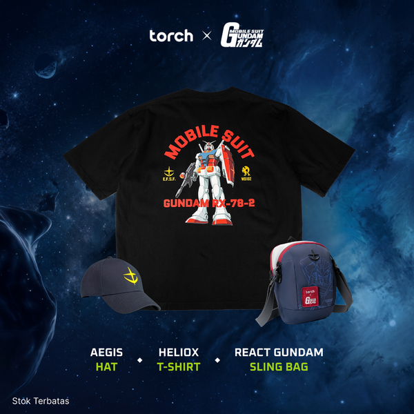 (3 Items + Sticker) Gundam Casual Set