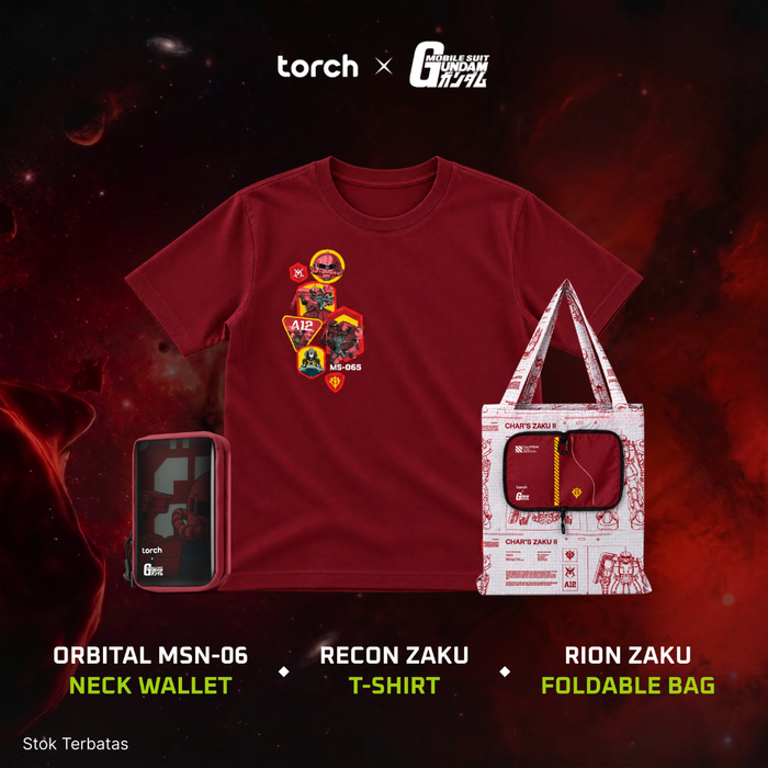 Char's Zaku Travel Set (Include Sticker Gundam)