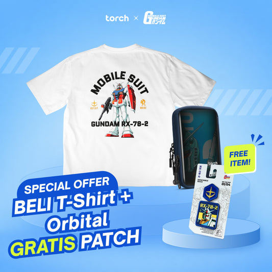 Heliox T-Shirt + Orbital Gundam Neck Wallet (Free Patch)