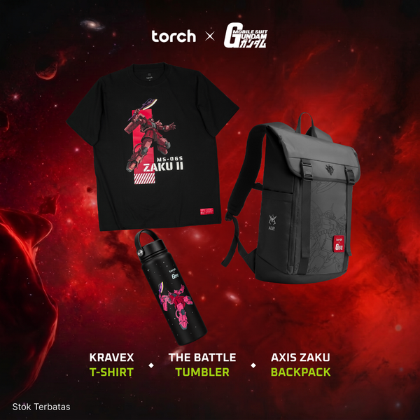 (3 Items + Sticker) Zaku Essentials - Black Series
