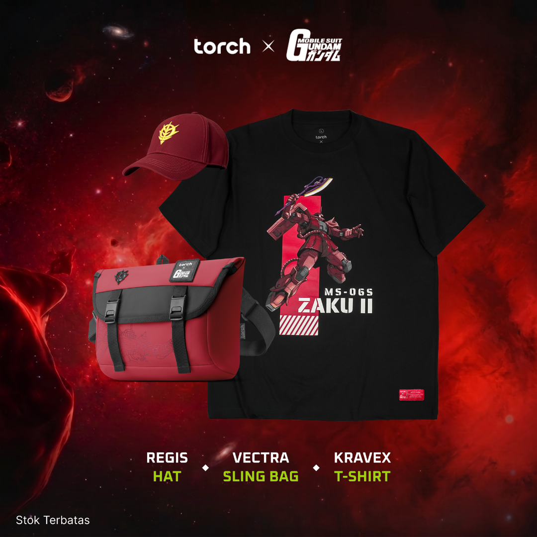 (3 Items + Sticker) Red Zaku Pack