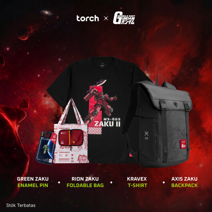 (4 Items + Sticker) Zaku Daily Travel Set