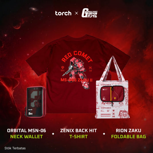 (3 Items + Sticker) Zaku Street Travel Set