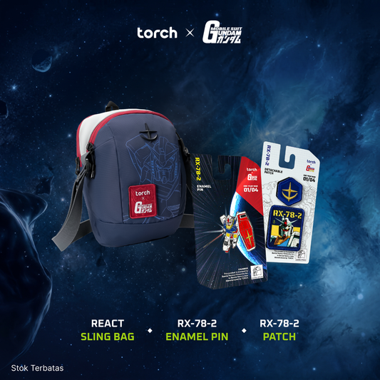 (3 Items + Sticker) Gundam Sling Bag Set