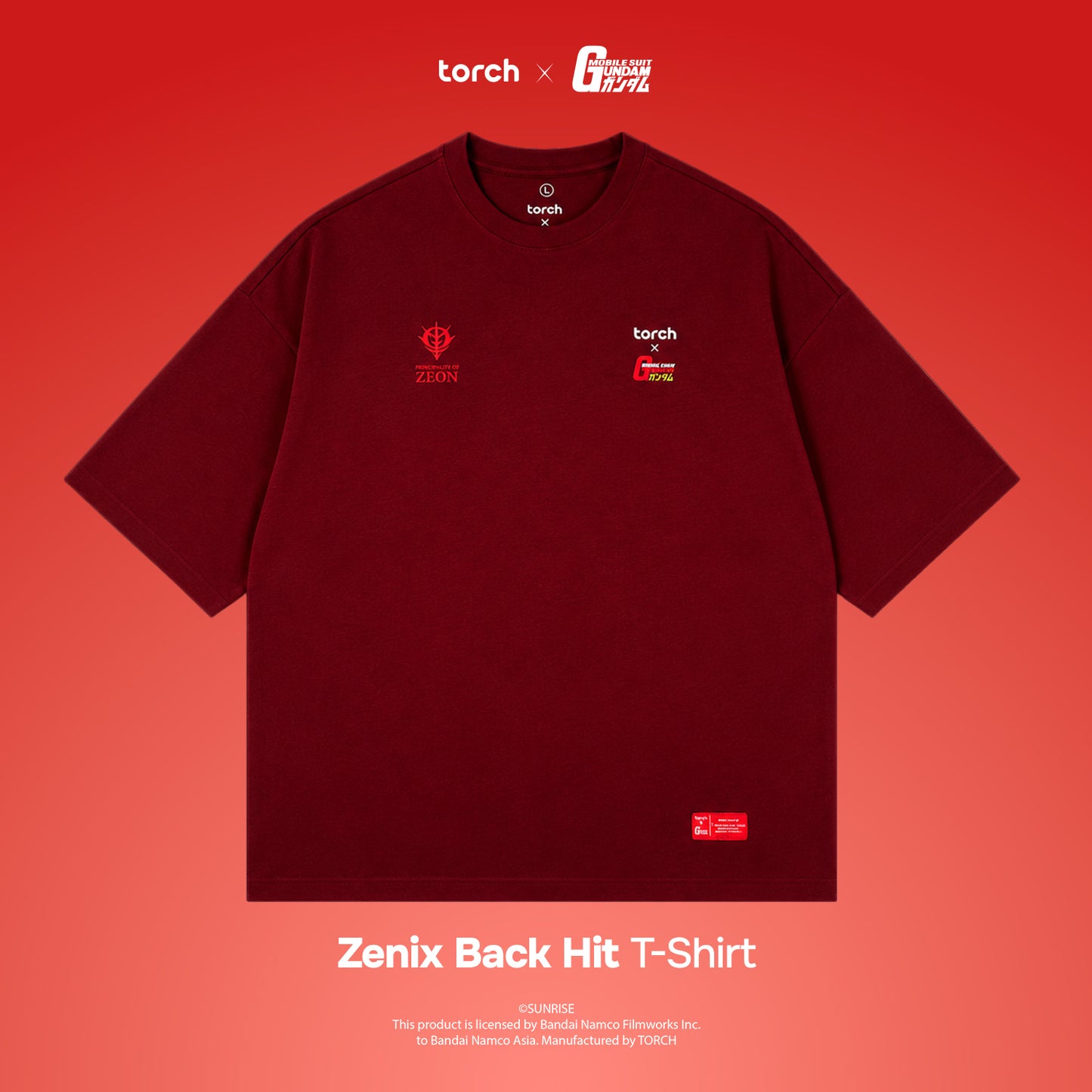 Zenix Back Hit T-Shirt (Include Sticker Gundam)