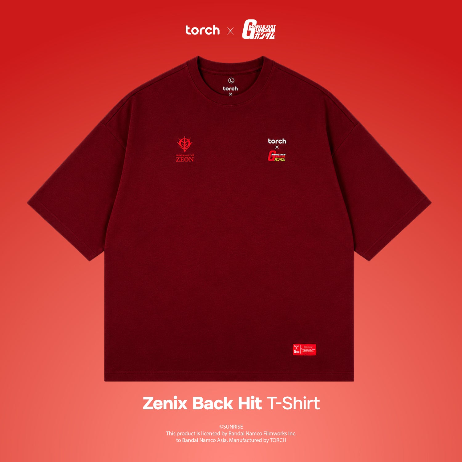 Zenix Back Hit T-Shirt (Include Sticker Gundam)