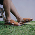 Sandal Arrafa - Camel (Coklat)