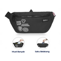 [Eksklusif] Marvel Black Panther (Patches) Nanjeon Waist Bag