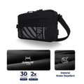 Helix Travel Pouch - Cross Stripe Black